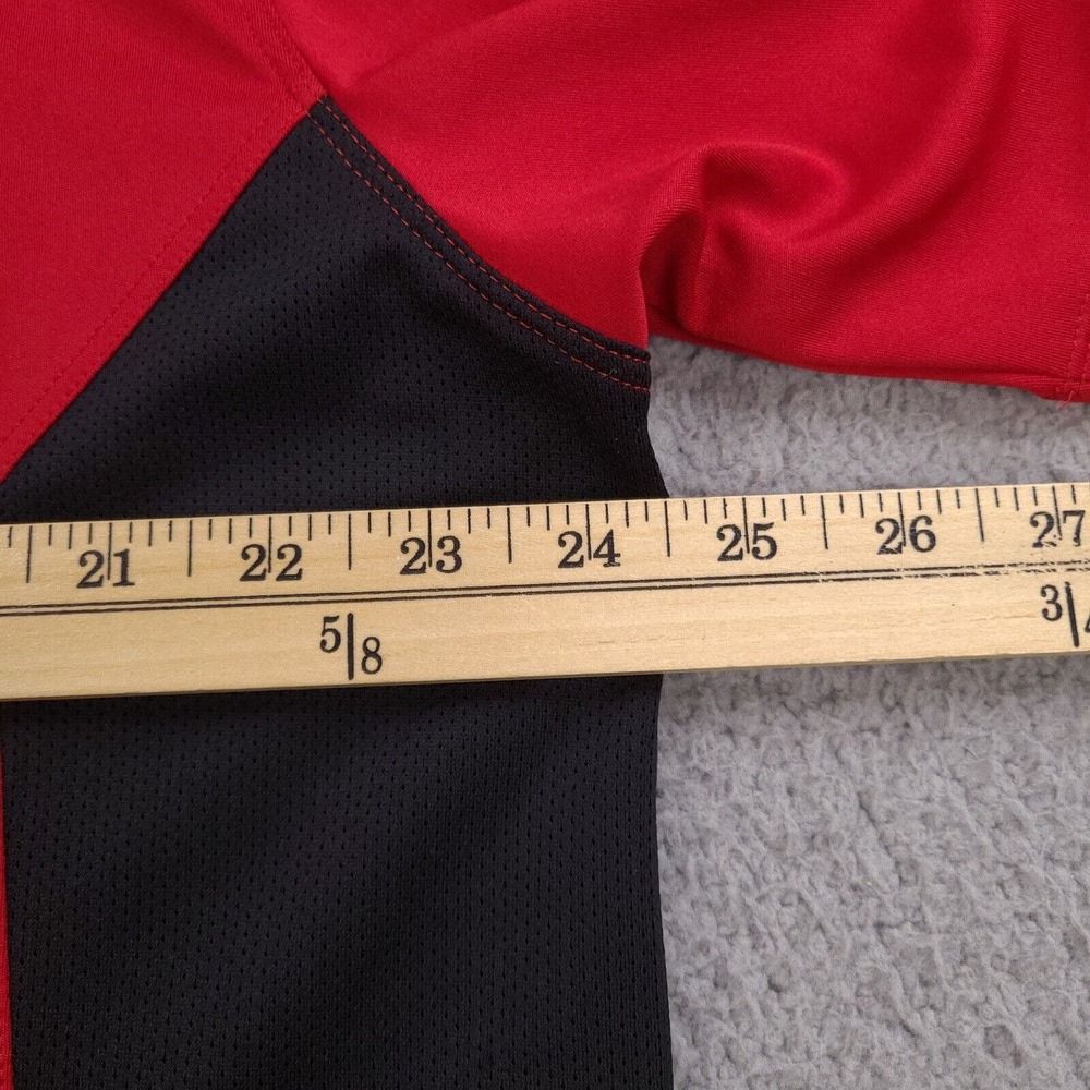 Nike Golf Polo Shirt Men’s XL Red Dri-Fit Short Sleeve Columbia Flooring Front - Picture 12 of 14